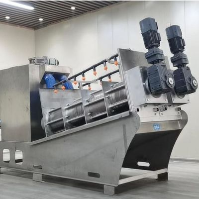 12m3 / H Maszyna do odwadniania szlamu spiralnego Odwadnianie szlamu węglowego ze stali nierdzewnej