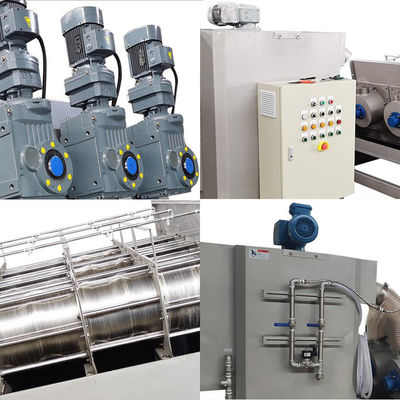 Mobilna maszyna do odwadniania osadów ślimakowych Automatyczna prasa śrubowa