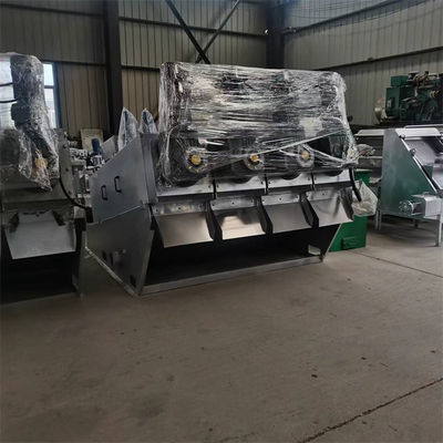 Prasa śrubowa ze stali nierdzewnej Maszyna do odwadniania osadów Zintegrowane zagęszczanie