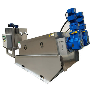 W pełni zautomatyzowana spiralna maszyna do odwadniania osadów ze stali nierdzewnej 18-30 kg/h