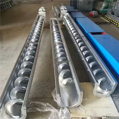 Konfigurowalny przenośnik ślimakowy ze stali węglowej Podajnik suchego proszku typu U o długości 7 m