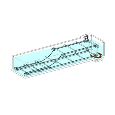 System zgarniaczy szlamu SS304 z płytą łańcuchową o długości 18 m Oczyszczalnia ścieków