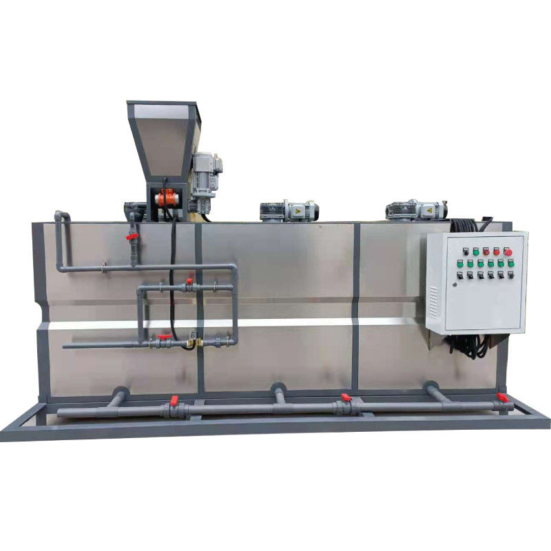 500L / H Trzy pudełka Zintegrowane automatyczne urządzenie dozujące suchy proszek PAM Oczyszczanie ścieków