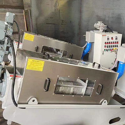 W pełni automatyczny system odwadniacza osadu spiralnego ze stali nierdzewnej 2,23 kW 380 V