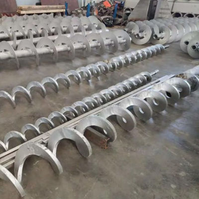 304/316SS Cement Węgiel Wapno Beton Ziarno Spiralny przenośnik ślimakowy 1,5-5,5 kW