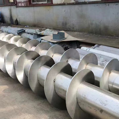 Slag Sprial 304 ze stali węglowej, śrubkowy przenośnik do cementu